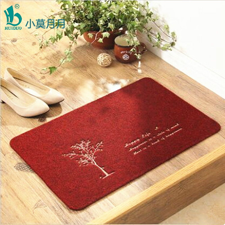 进门薄地垫 防灰蹭土吸水门垫  门厅脚垫厨房卫生间防滑垫子地毯