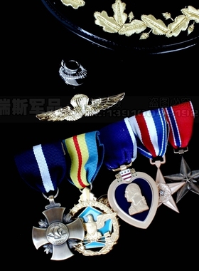 美国国勋章 十字 铜星银星 紫心 银星勋章 勋略 金属徽章