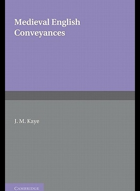 【预售】Medieval English Conveyances