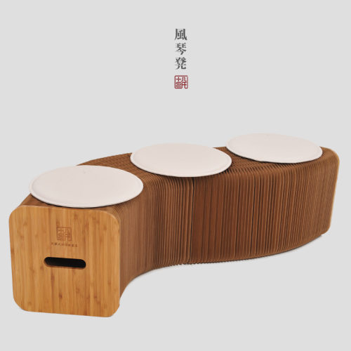 十八纸创意凳子牛皮纸客厅茶几矮圆凳折叠变形休闲沙发长凳子椅子