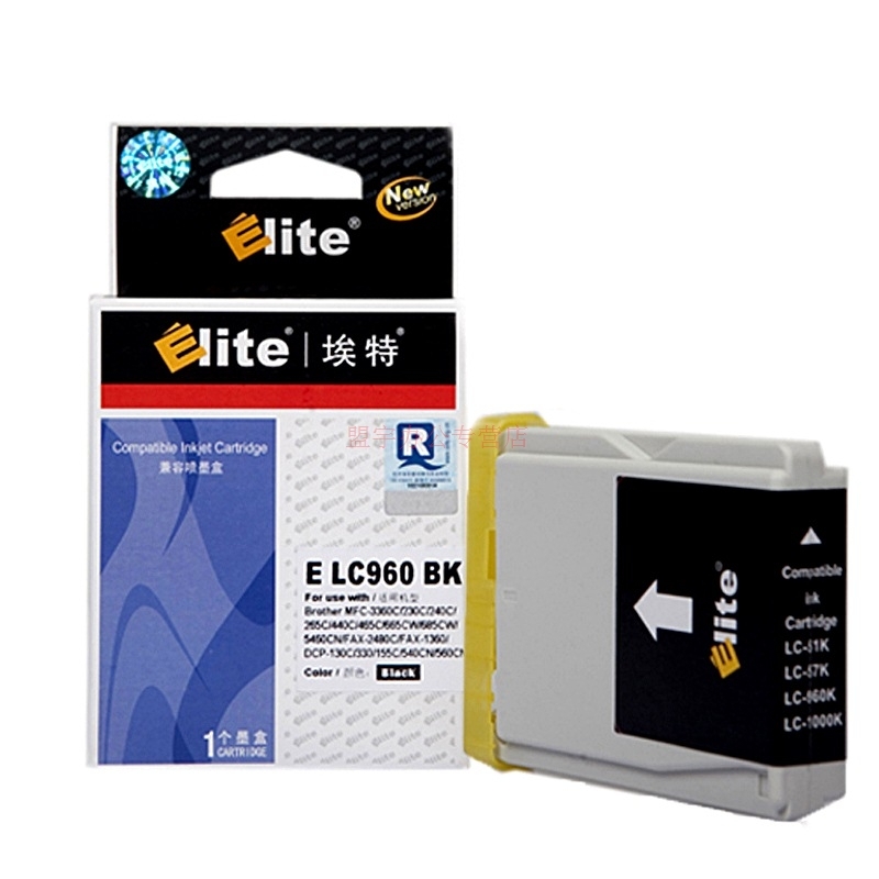埃特（Elite） E LC960黑色墨盒适用兄弟MFC-3360C/230C/240C