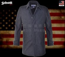 Schott NYC经典32英寸Raglan Car Coat(拉格伦)毛呢赛车大衣#C727