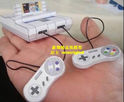 m【新翔精品纸模型】任天堂家用游戏机主机PS4 XBOX数码产品模型