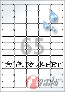 韩国爱雷博A4/不干胶标签纸/白色PET材质的防水标签CL551WP-100张