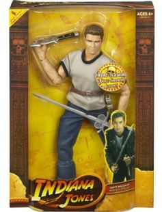 孩之宝夺宝奇兵印第安纳琼斯12寸 马特·威廉斯剑可动人偶手办