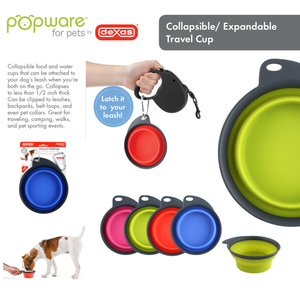 美国德克萨斯DEXAS宠物 斜口折叠单碗 狗碗猫碗 防滑宠物食盆