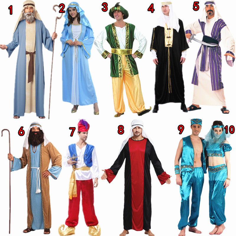 万圣节成人化妆舞会服装男中东阿拉伯王子国王衣服阿拉伯酋长服饰