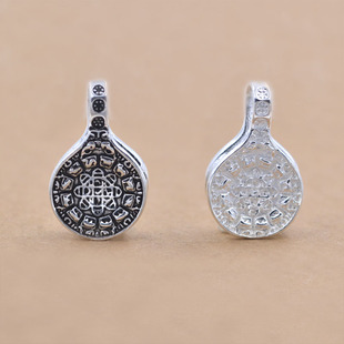 S925纯银泰银十二生肖卡子吊坠手链手串计数器饰品配件手工DIY