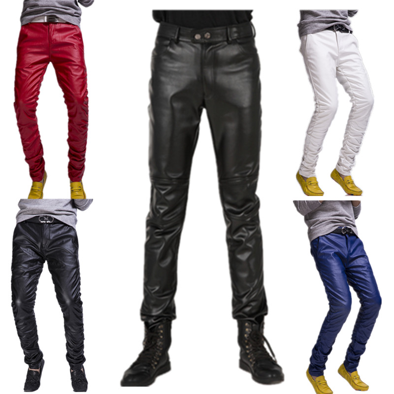 Pantalon cuir homme serré PU pour automne - Ref 1485306 Image 1