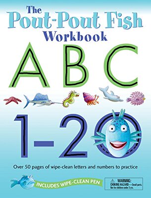 【预售】The Pout-Pout Fish: Wipe Clean Workbook ABC, 1-20