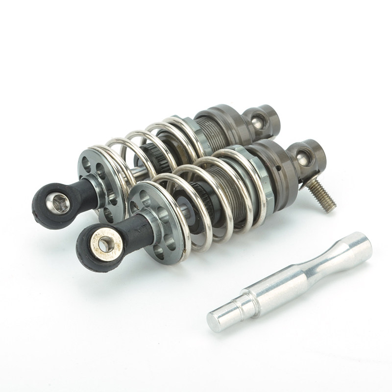 司南SNRC DRR-01遥控车二驱1:10漂移配件 金属贯穿绞牙前避震49MM