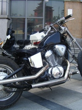 适用于本田铁马Steed VLX400/600改装仿哈雷风格复古排气管