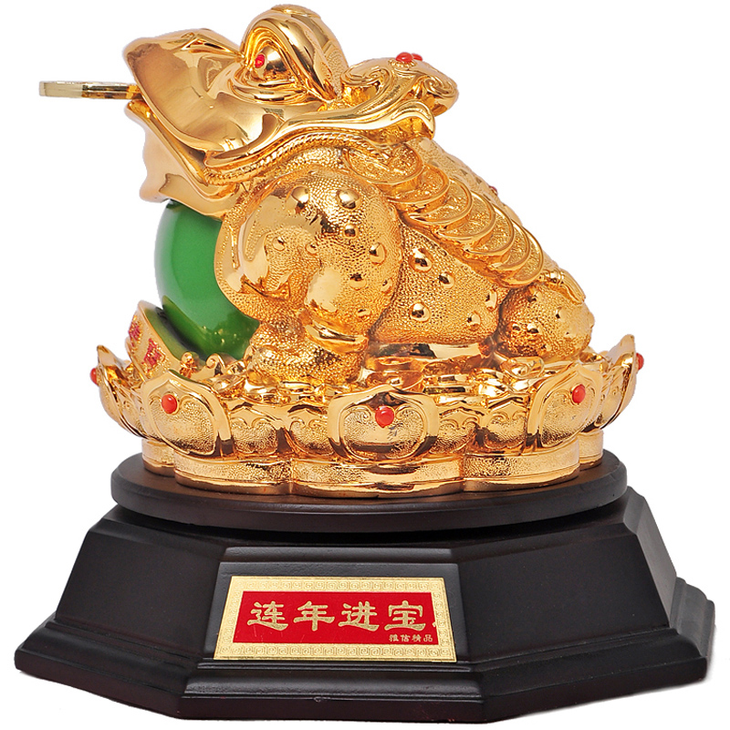 金蟾摆件蟾蜍招财摆设公司店铺开业乔迁商务礼品客厅电视柜装饰品