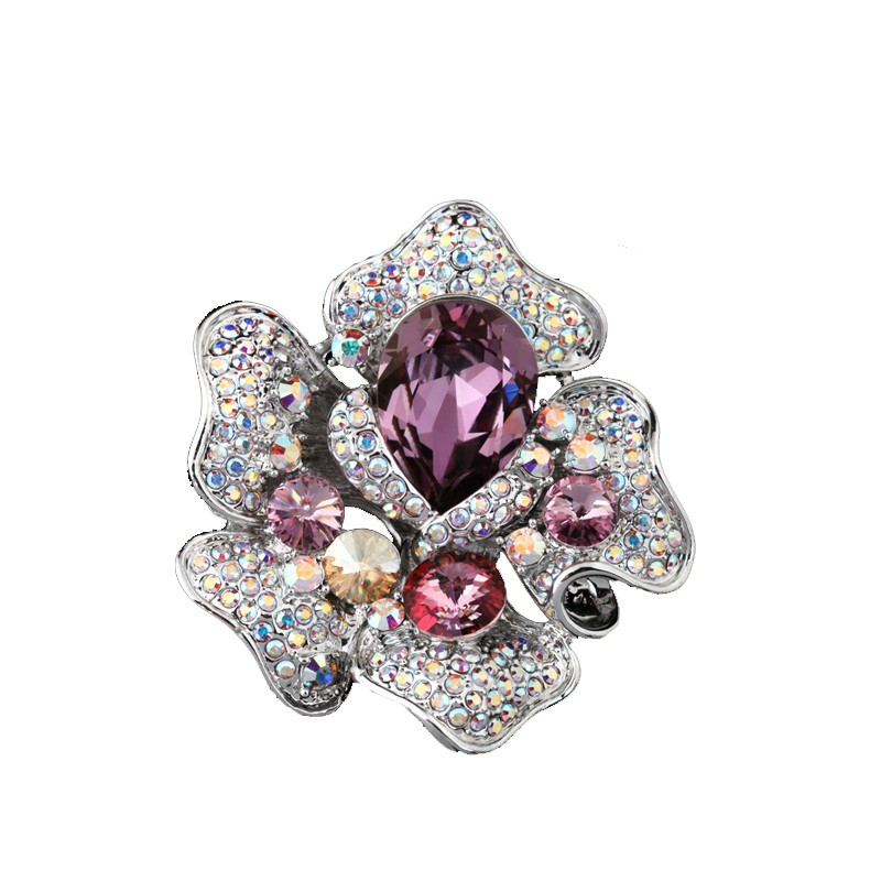 Broche femme ETERNELLE en cristal autrichien - Ref 1172055 Image 3