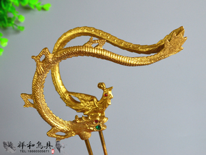 画眉鸟笼龙凤黄铜钩子/画眉黄铜/鸟笼黄铜钩/精品鸟具挂钩鹩哥