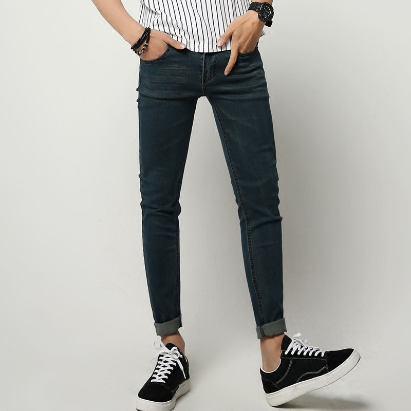 Jeans pour adolescent pieds Slim en CVC pour Quatre saisons - Ref 1485713 Image 2