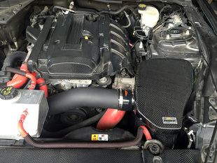 适配福特野马2.3T 5.0涡流三代EDDY碳纤进气风箱冬菇头动力改装