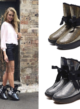 SHEARERS雪地靴 洛克西防水雪点黑摇摇鞋2014环球小姐走秀版