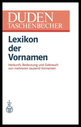 【预售】Lexikon Der Vornamen: Herkunft, Bedeutung Und Geb-封面