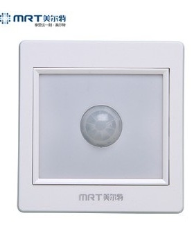 美尔特人体感应地脚灯86面板红外感应墙角楼梯过道踏步灯小夜灯1w