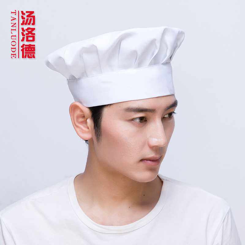 厨师帽厨房饭店西餐厅酒店工作帽子蘑菇帽布蛋糕店男女厨师工作帽