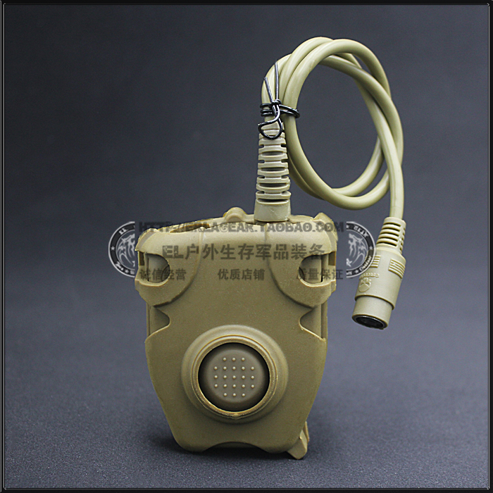 户外CS战术对讲机 电台 PTT开关 耳机开关 PELTOR开关泥色