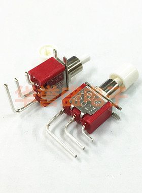 台湾德利威按键开关 7MS7P1B20M7QES Q27 侧弯 3脚复位点动按钮