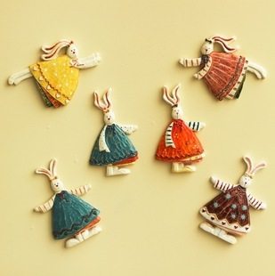 创意家居小兔子大号磁贴