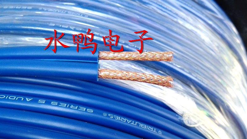 货场正品 美国TRIBUTARIES天霸 OFHC材质 双屏蔽 平行音频信号线