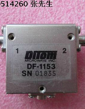 美国DITOM进口 DF-1153 0.88-1.12GHz SMA RF 射频微波同轴隔离器