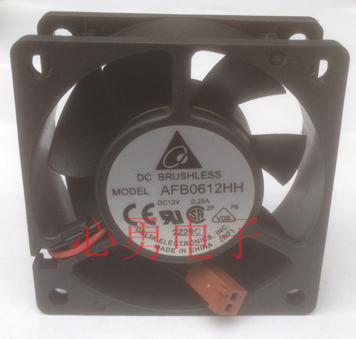 原装正品Delta/台达散热风扇AFB0612HH DC12V 0.25A 6025