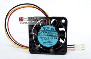 全新原装109P0424H7D28 24V 0.08A 40*40*15变频器发那科系统风扇