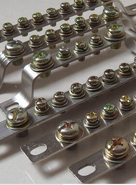 XP0215B地排10位铜接线端子排零地排10孔接线排铜排地线端子排