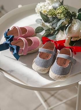 NJ童品韩国balsori甜美蝴蝶结BB女宝宝软底鞋婴童学步鞋春秋BB257