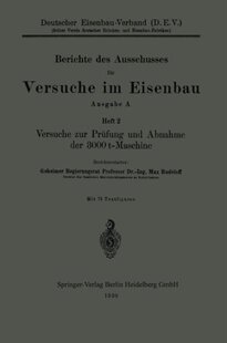 【预订】Versuche Zur Prufung Und Abnahme Der...