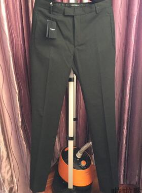 Costume National Homme Super Slim Fit 黑色羊毛修身西裤 现货