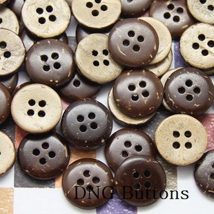 天然纽扣两眼四眼椰子扣 饰扣 衬衫 装 大衣扣毛衣扣 扣 纽扣扣子