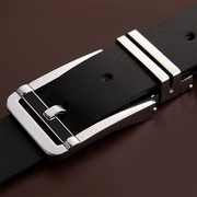 LAN man belt leather men's belts, JUNLAN June Korean version of genuine leather men's belts belt boom