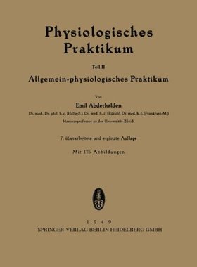 【预订】Physiologisches Praktikum: Teil II: ...