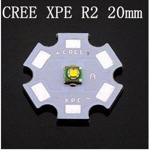 ( 铝基板直径20MM 16mm) CREE XPE R2灯泡XPE白光 手电筒 LED灯珠