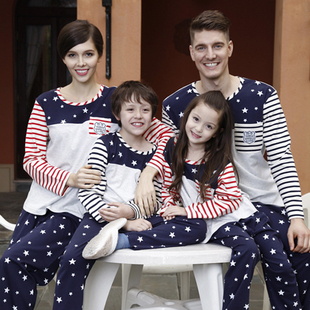 欧林雅竹纤维男士女士男童女童儿童家居服 睡衣套装 家庭亲子装