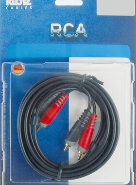 德国KLOTZ RCA线 连接线音频信号线2RCA录音室高保真