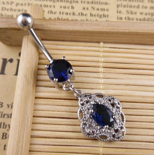 简欧美时尚穿刺饰品钛钢防过敏肚皮舞性感女神肚脐环脐钉