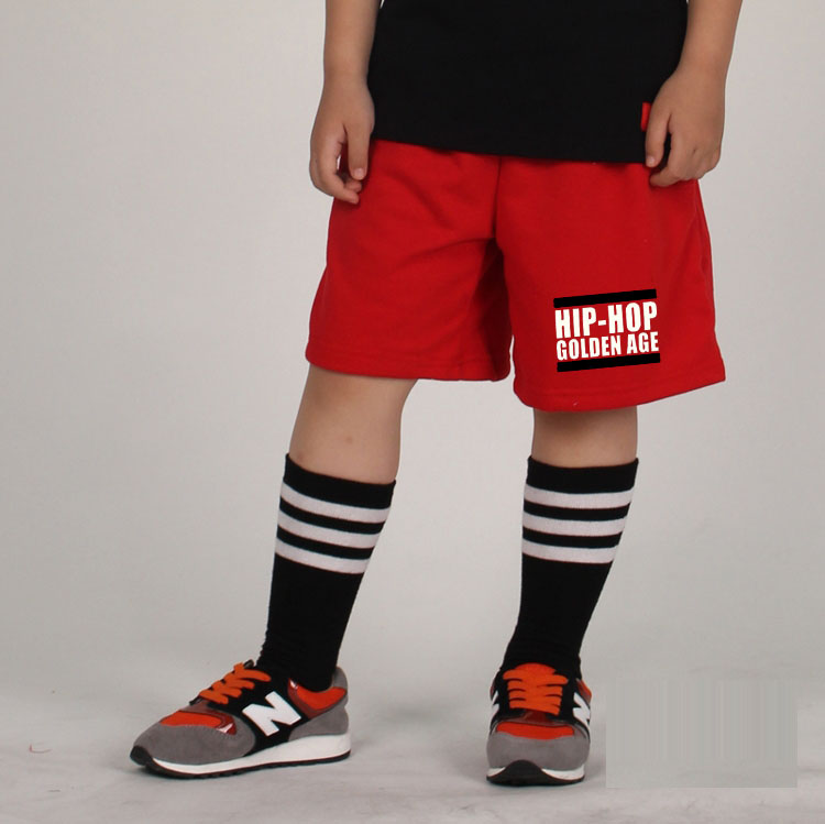 少儿街舞演出服运动五分裤定制