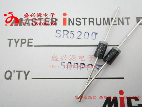 SR5200可代MBR5200A 肖特基/整流二极管 200V5A二极管电源板12V