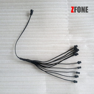 EL冷光线冷光条冷光片并联线 带端子头2PIN并联线 一带多分线器