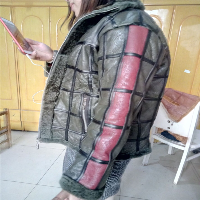 女羊剪绒皮毛一体上衣羊皮内胆长袖羊毛皮袄加厚保暖防风真皮外套在类目 女装/女士精品, 皮衣中 - 来自Buy2taobao.com提供专业的淘宝代购服务