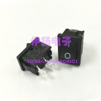 台湾HONGJU进口船型开关 MR-1-110-C5N-BB 2脚2档KCD1-101 15X21