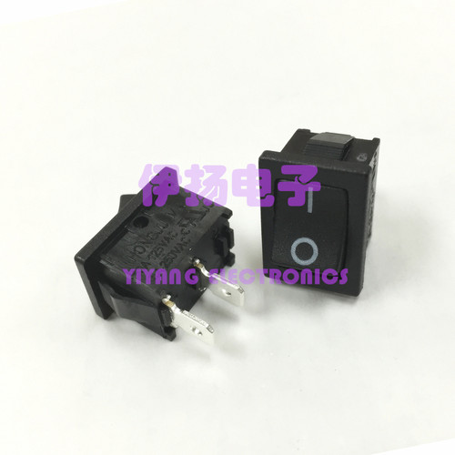 台湾HONGJU进口船型开关 MR-1-110-C5N-BB 2脚2档KCD1-101 15X21