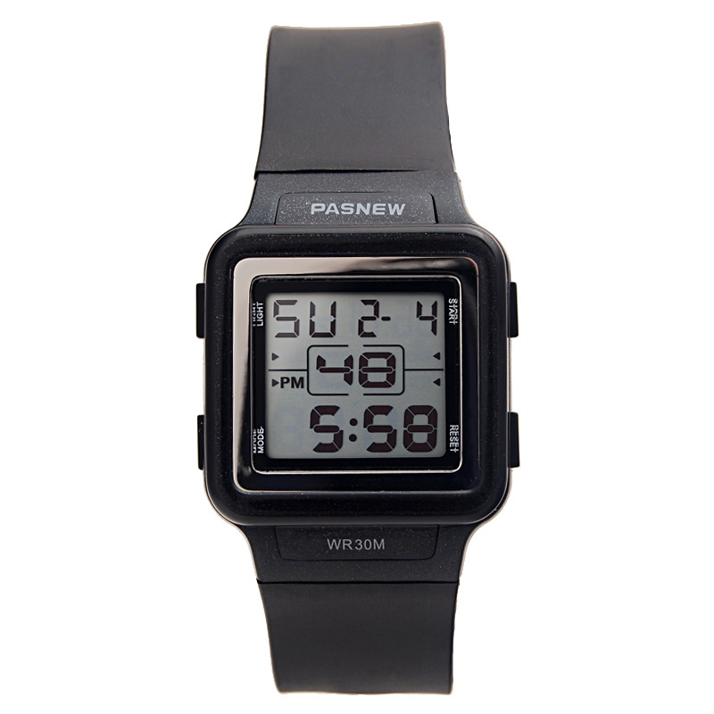 百圣牛方形防水儿童多功能电子表